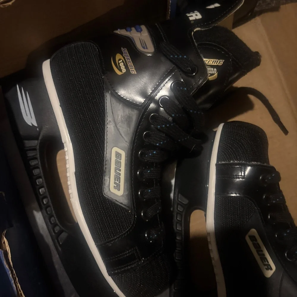 Bauer Black and Silver Hockey Skates - Picture 2 of 11